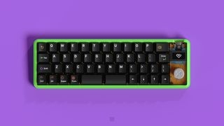 KAP White on Black keycaps on a Whimsy keyboard